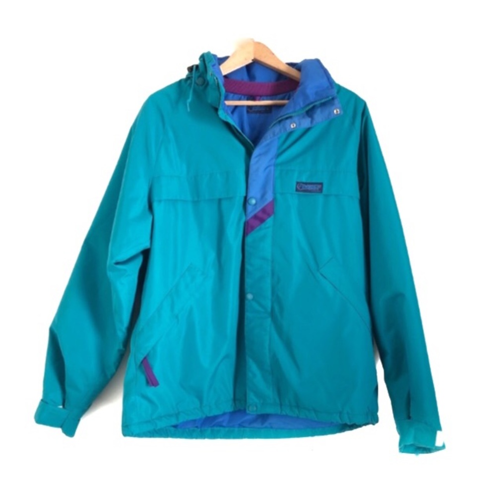 Vintage 80s Banff Ski Jacket Pocket Hood